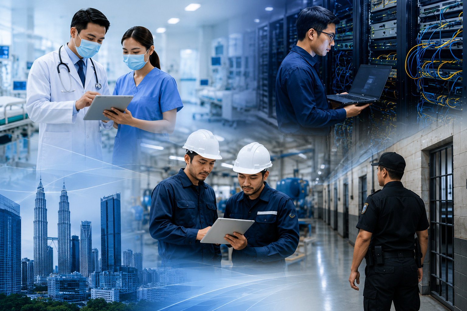 APLEX Solutions teams across healthcare, ICT, industrial and institutional sectors